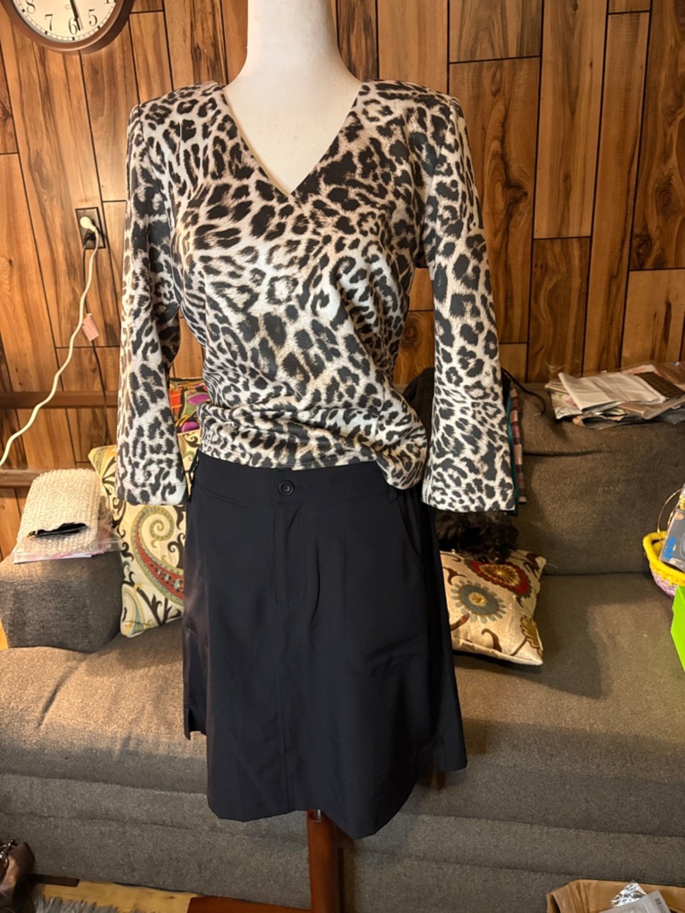Tilly Black Skort NWOT